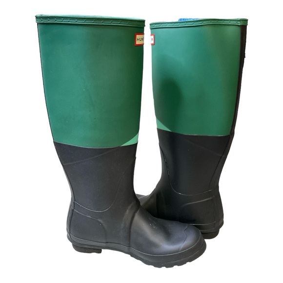 Hunter Knee High Color Block Boots Ladies Size 8 (eu39) - Picture 3 of 8